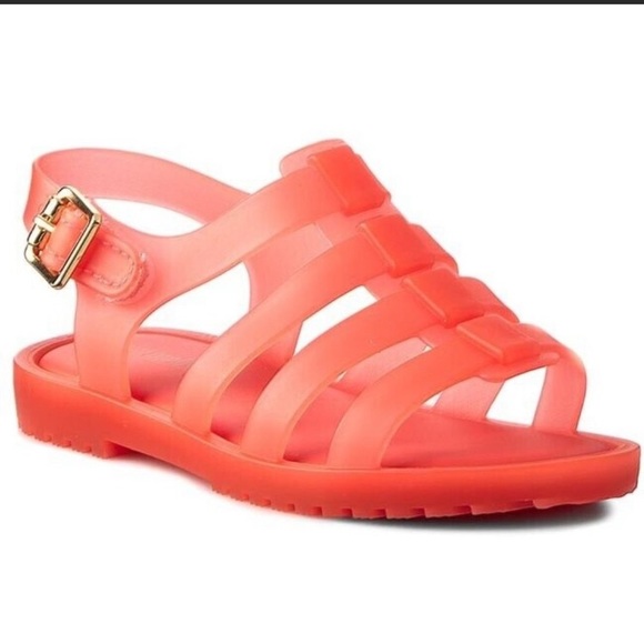 Mini Melissa Orange Sandals - Picture 6 of 6